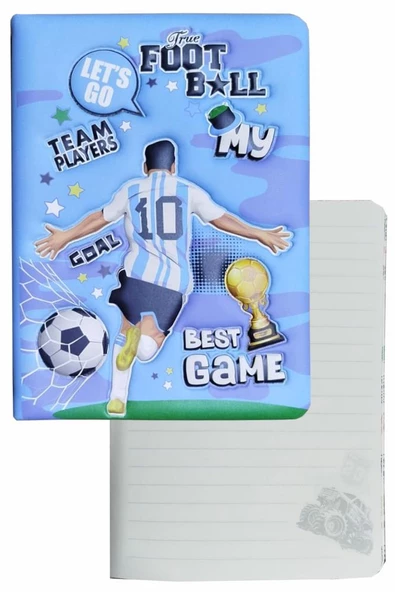 Kabartmalı Not Defteri 1 Adet 96 Yaprak Çizgili Sukuşi Hatıra Defteri Squishy Erkek Modeli Hatıra Anı Defteri 13x18 cm - 5