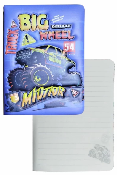 Kabartmalı Not Defteri 1 Adet 96 Yaprak Çizgili Sukuşi Hatıra Defteri Squishy Erkek Modeli Hatıra Anı Defteri 13x18 cm - 2