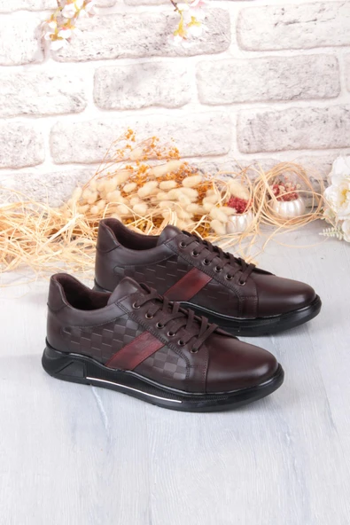 Mehmet Mete 9055 Napa Rahat Kauçuk Taban Orijinal Hakiki Deri Erkek Ayakkabı - Resim 8