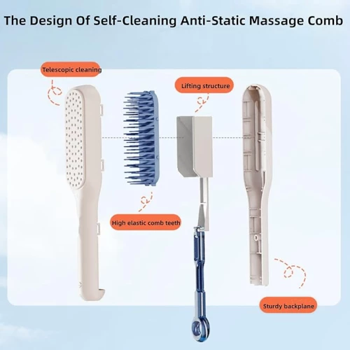 Kendini Temizleyen Saç Tarağı - 4