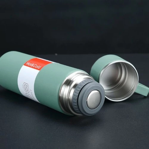 Paslanmaz Çelik Bardaklı Termos Seti 500 ML - 2