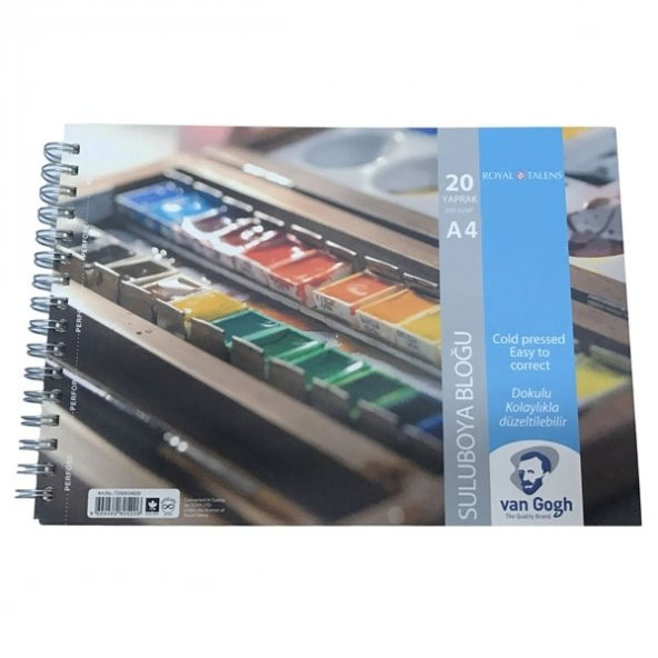 Van Gogh Sulu Boya Kağıdı Spiralli 20 YP A4 300 GR T300A44020 - Resim 3