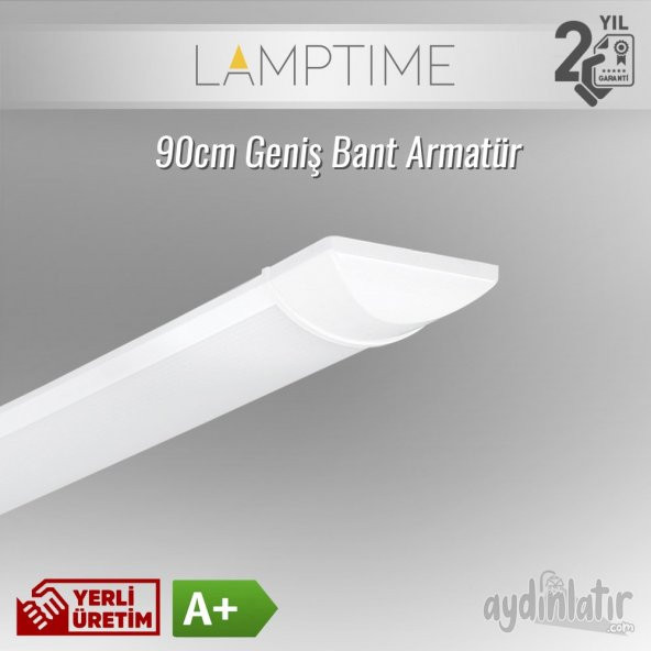 Lamptime 27W 6500K 90cm LED Bant Armatür Monoblok Polikarbon Gövde L301637