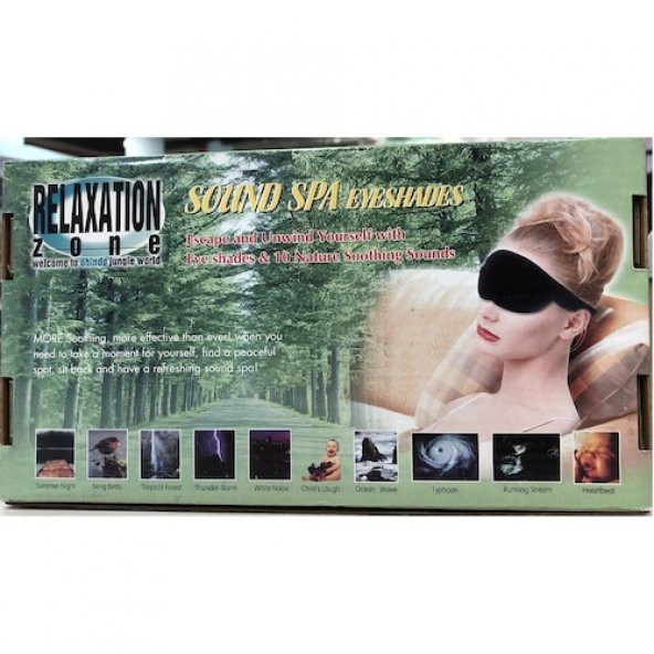 Uyku Maskesi / Uyku Bandı / Uyku Gözlüğü Ses Terapili