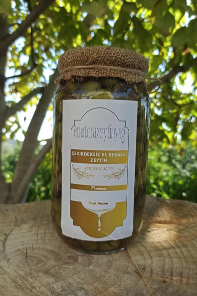 Çekirdeksiz Kırma Yeşil Zeytin 1000 ML - 2