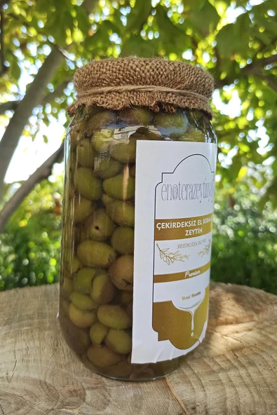 Çekirdeksiz Kırma Yeşil Zeytin 1000 ML - 4