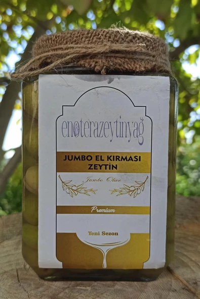 El Kırması Jumbo Yeşil Zeytin 850 ML