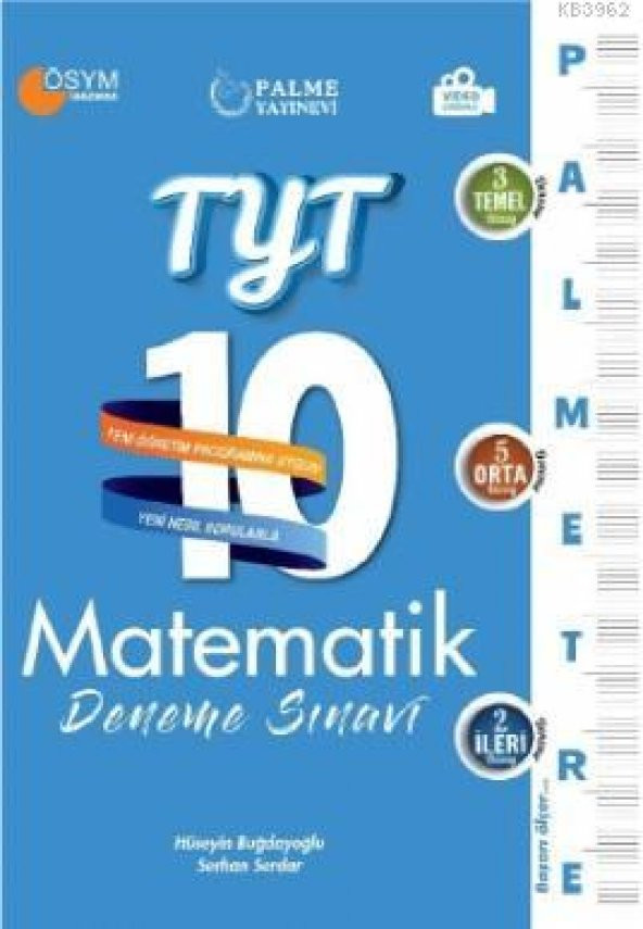 Palme Yks Tyt Matematik 10 Deneme Sınavı Video Çözümlü