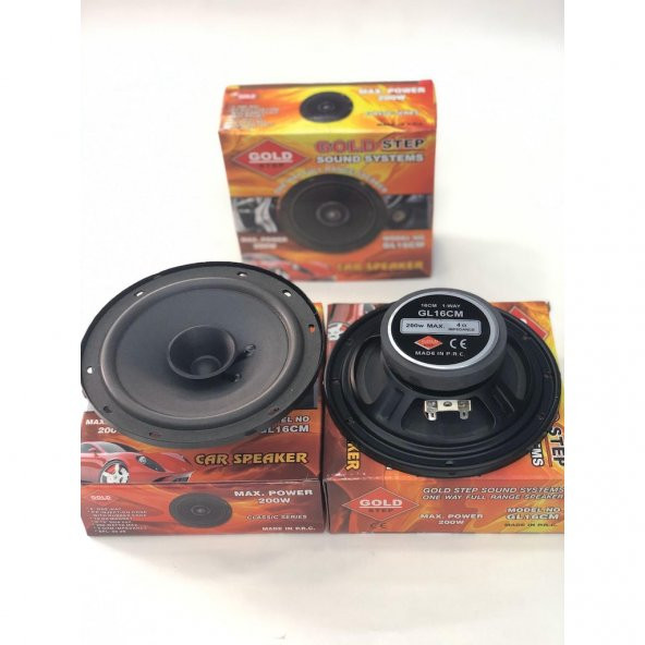GoldStep 16Cm Oto Hoparlör Kolon Hoparlör 200 Watt GL-16CM 1 Adet