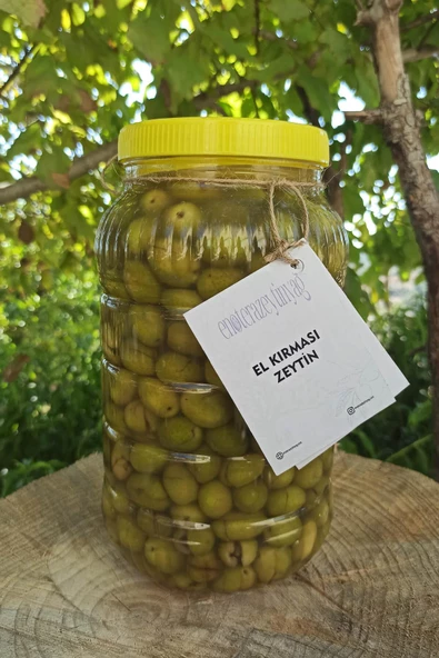 El Kırması Yeşil Zeytin 3kg - 2