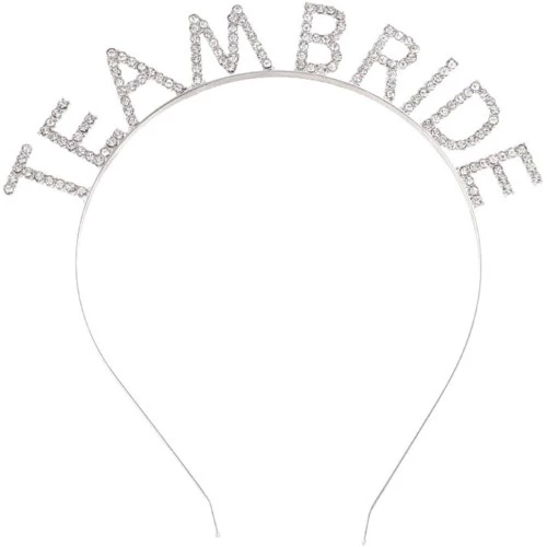 Gümüş Kaplama Kristal Taşlı Team Bride Taç ürün görseli