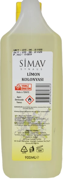 SİMAV Termal Sulu Limon Kolonyası Seti - 4'lü - 5