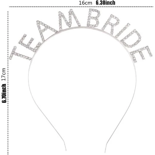 Gümüş Kaplama Kristal Taşlı Team Bride Taç - Resim 2