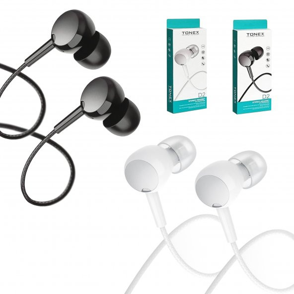 Tonex D2 Stereo Headset Kablolu Kulak İçi Kulaklık
