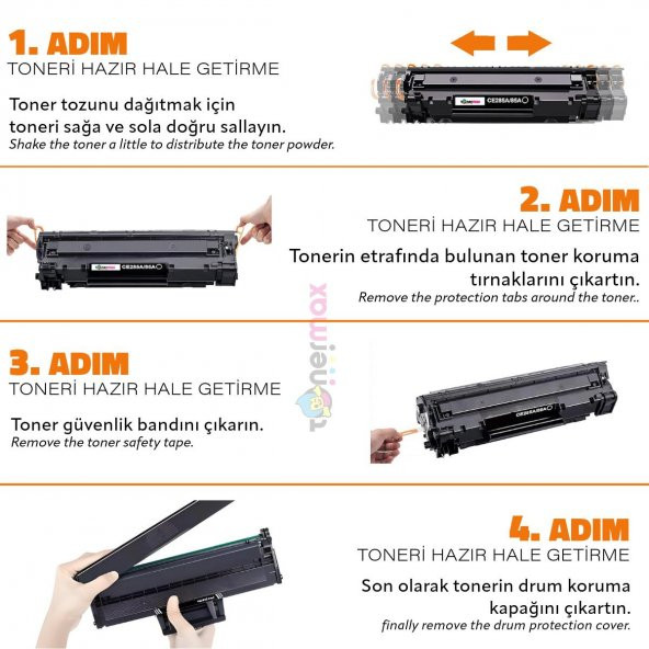 Hp Laserjet Pro M1132 mfp Muadil Toner 2'li Paket / Hp CE285A Muadil Toner - 2