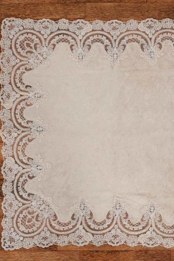 Lisa Kadife Bohça Cappucino - Resim 3