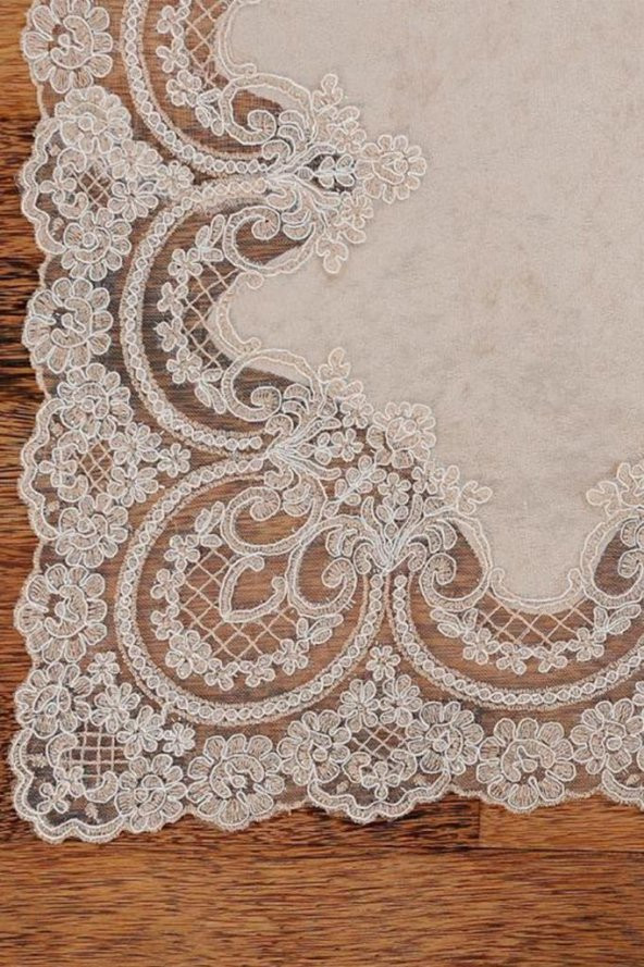 Lisa Kadife Bohça Cappucino - Resim 4