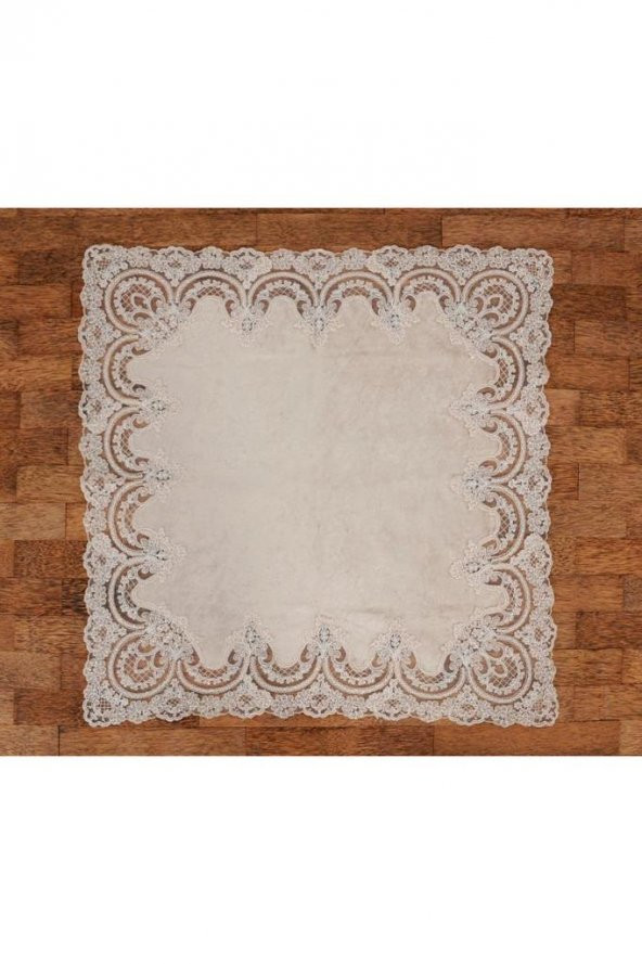 Lisa Kadife Bohça Cappucino - Resim 5