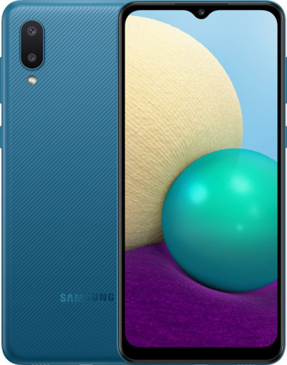 Samsung Galaxy A02 32GB Mavi Cep Telefonu (Samsung Türkiye Garantili)