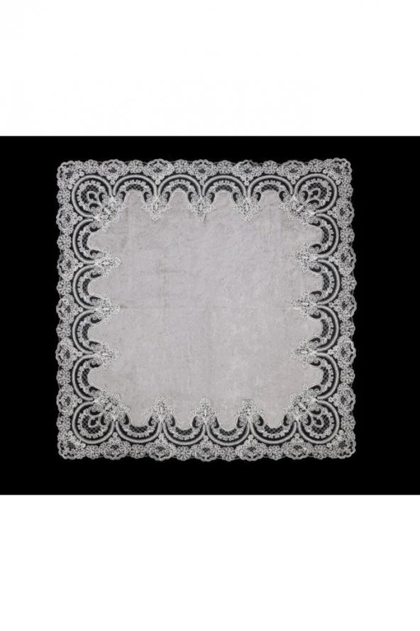 Lisa Kadife Bohça Gri - 5