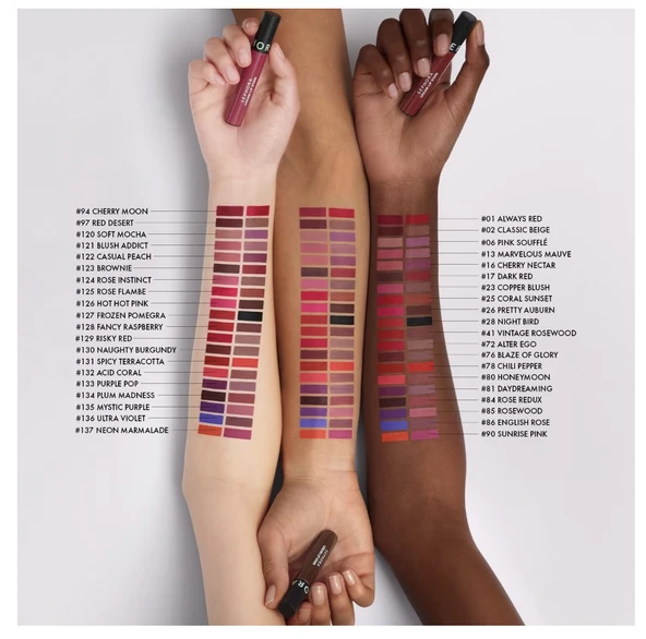 SEPHORA COLLECTION Cream Lip Stain – Bulaşmayan Kadife Bitişli Ruj - Mat Likit Ruj 137 - Resim 3