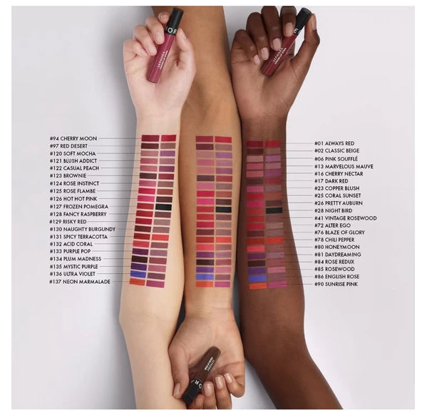 SEPHORA COLLECTION Cream Lip Stain – Bulaşmayan Kadife Bitişli Ruj - Mat Likit Ruj 126 - Resim 3