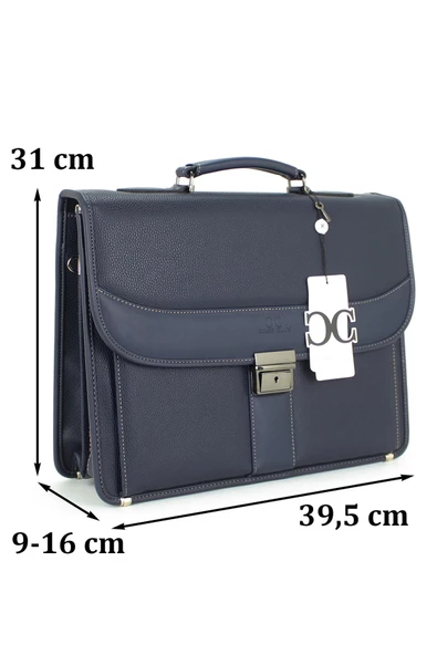 Lacivert Klasik Evrak Model Erkek 15.6 inç Laptop Çantası - 2