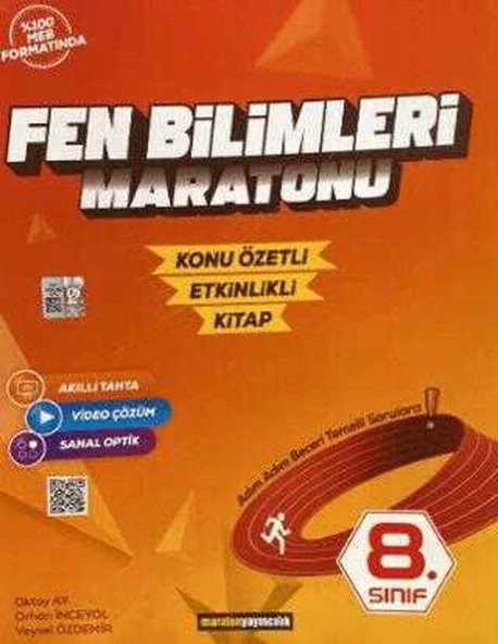 Maraton 8.Sınıf Fen Bilimleri Konu Özetli-Etkinlikli Soru Bankası 2025