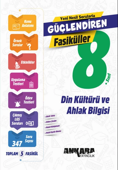 Ankara 8.Sınıf Din Kültürü ve Ahlak Bilgisi Güçlendiren Fasiküller