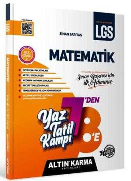 Altın Karma 7den 8e Matematik Kamp Kitabı 2024