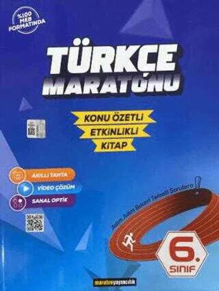 Maraton 6.Sınıf Türkçe Konu Özetli-Etkinlikli Soru Bankası 2025