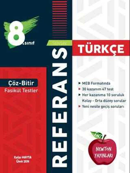 Newton 8. Sınıf LGS Türkçe Çöz Bitir Referans Yeni Nesil Fasikül Testler 2025