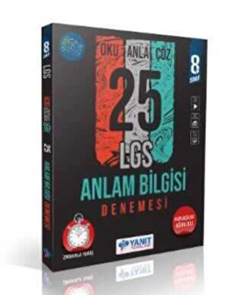 Yanıt 8. Sınıf Anlam Bilgisi 25 Deneme
