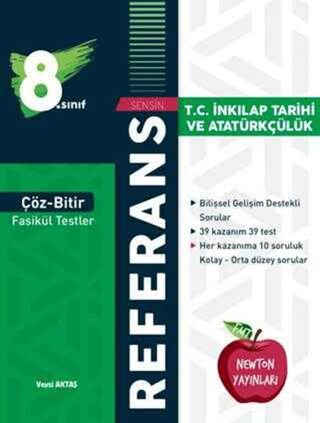 Newton Lgs 8. Sınıf Çöz Bitir Referans İnkılap Tarihi Fasikül Testler 2025