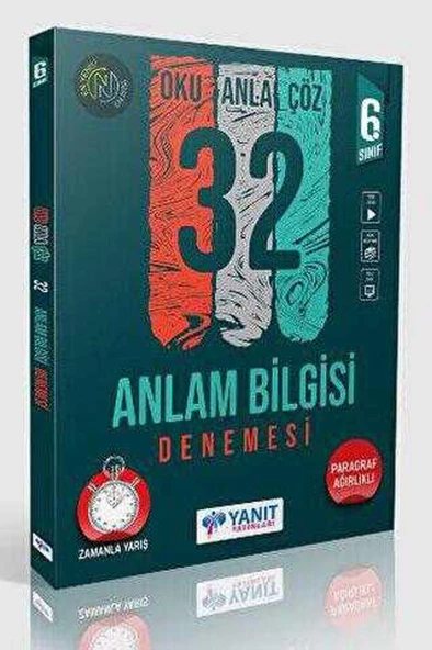 Yanıt 6. Sınıf Anlam Bilgisi 32 Deneme