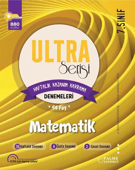 Palme 7.Sınıf Ultra Serisi Matematik Denemeleri 44 Föy 2025