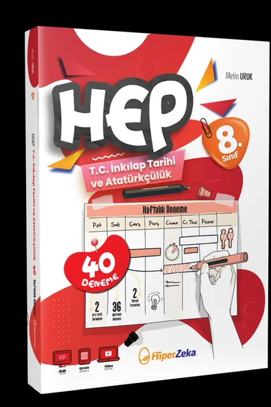 Hiper Zeka 8.Sınıf Haftalık HEP T.C İnkılap Tarihi 40 Deneme 2025