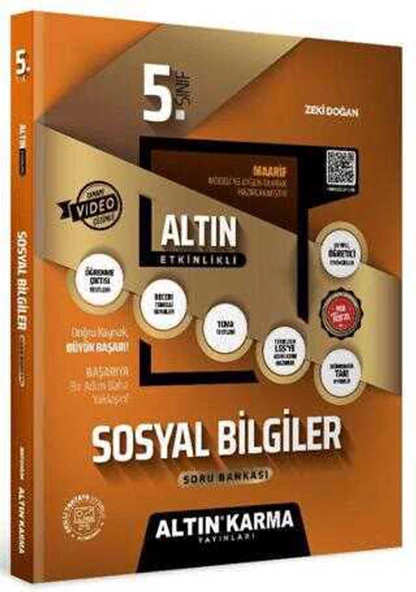 Altın Karma 5.Sınıf Sosyal Bilgiler Altın Etkinlikli Kazanım Soru Bankası