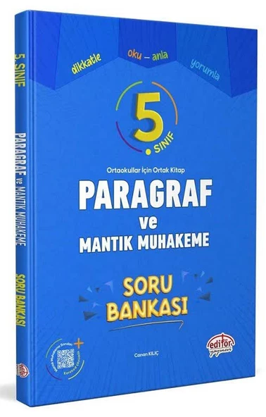 Editör 5.Sınıf Paragraf ve Mantık Muhakeme Soru Bankası