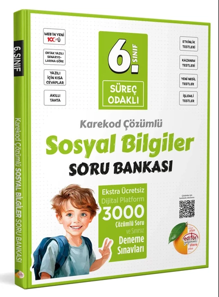 Editör 6.Sınıf Süreç Odaklı Sosyal Bilgiler Soru Bankası 2025