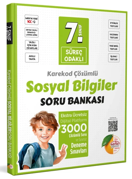 Editör 7.Sınıf Süreç Odaklı Sosyal Bilgiler Soru Bankası 2025