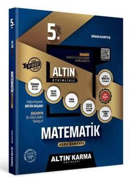 Altın Karma 5.Sınıf Matematik Altın Etkinlikli Kazanım Soru Bankası
