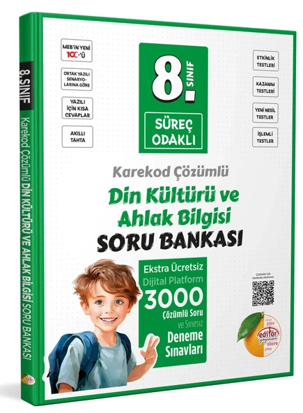 Editör 8.Sınıf Süreç Odaklı Din Kültürü Ve Ahlak Bilgisi Soru Bankası 2025