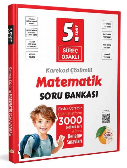 Editör 5.Sınıf Süreç Odaklı Matematik Soru Bankası 2025