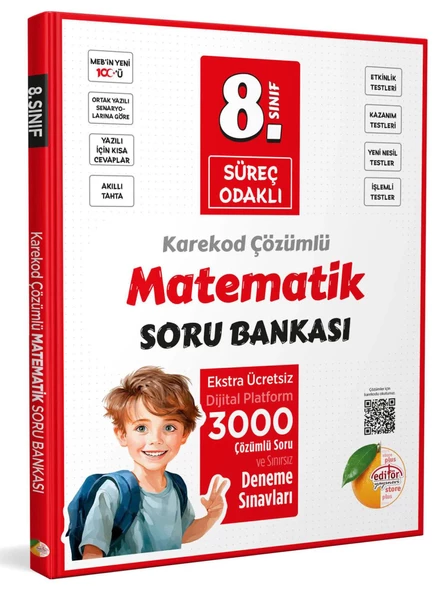 Editör 8.Sınıf Süreç Odaklı Matematik Soru Bankası 2025