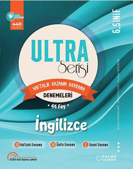 Palme 6.Sınıf Ultra Serisi İngilizce Denemeleri 44 Föy