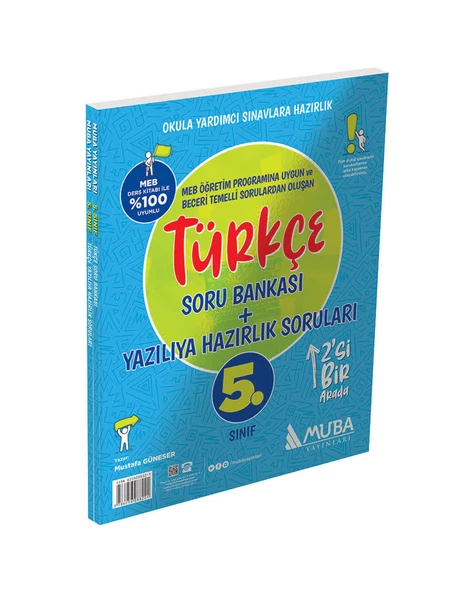 Muba 5.Sınıf Türkçe Soru Bankası+Yazılıya Hazırlık 2si 1 Arada
