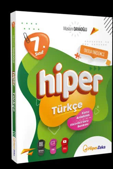 Hiper Zeka 7.Sınıf Hiper Türkçe Konu Anlatımlı Soru Bankası 2025