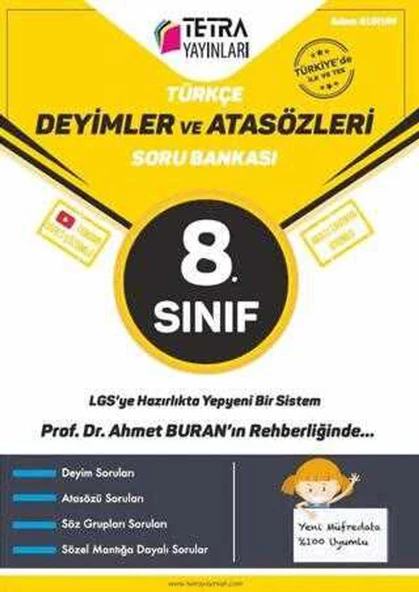 Tetra 8.Sınıf Türkçe Deyimler Ve Atasözleri Soru Bankası 2025