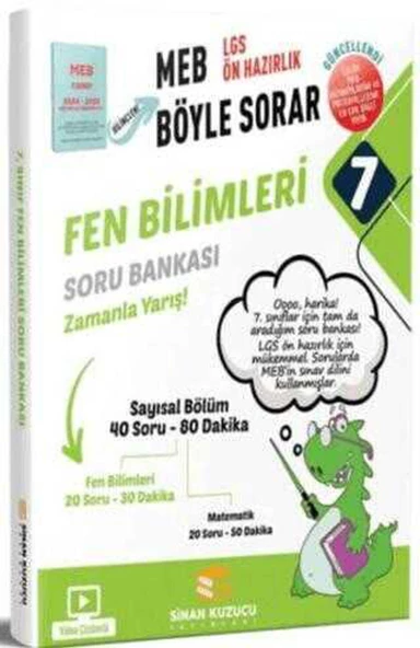Sinan Kuzucu 7.Sınıf Meb Böyle Sorar Fen Bilimleri Soru Bankası 2025